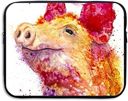 Summer Moon Fire Computer Bag Laptop Case Slim Sleeve Bag Pig Painting Waterproof 13-15 Inch For IPad Air Macbook Pro Surface Book Notebook Ultrabook