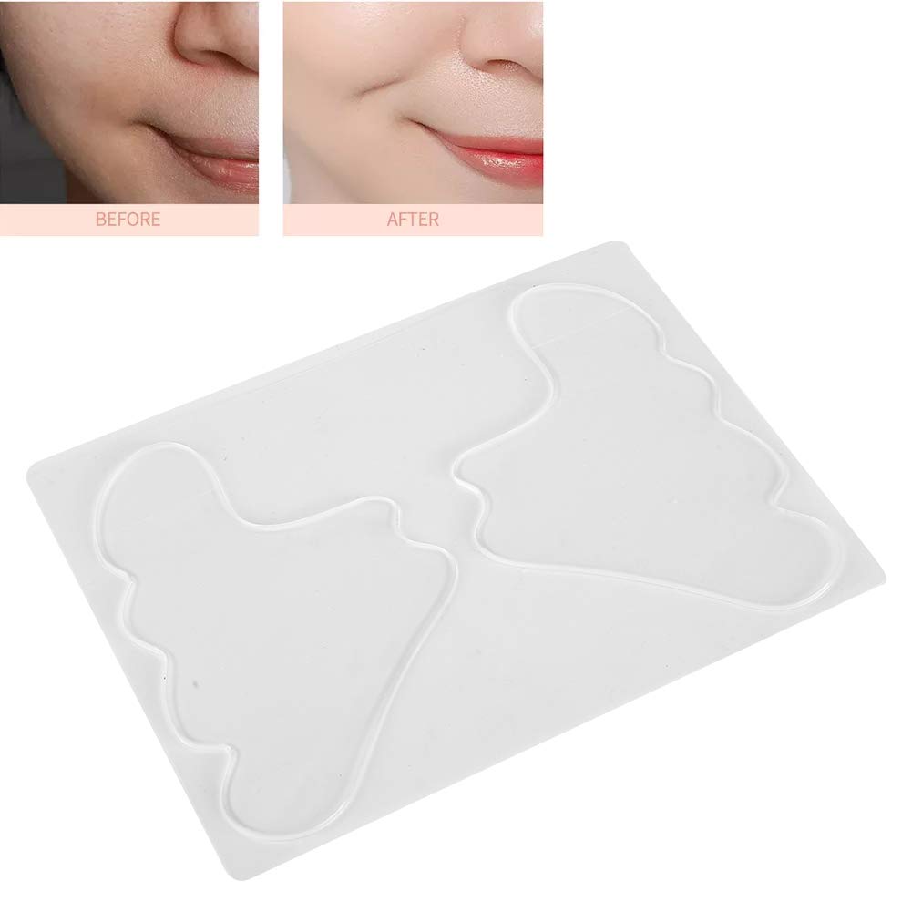 Anti Wrinkle Silicone Pads Reusable Silicone Anti-wrinkle Cheeks Pads Facial Paste Facial Beauty Stickers Tightening Facial Skin Make Face Skin Tender and Smoother Delicate