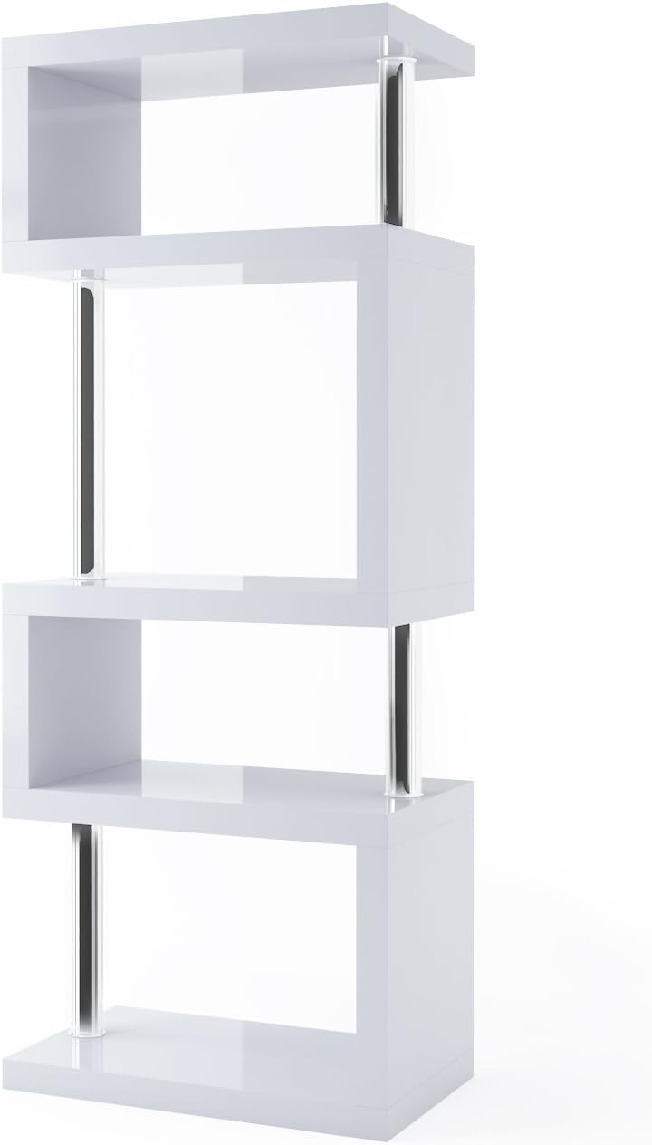 Miami 5 Tier Bookcase/Display Unit (White)
