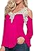 LTYY Women's Sexy Casual Cotton Shoulder-off V-neck T-shirt