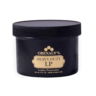 Obenauf's Heavy Duty LP Leather Conditioner Natural Oil Beeswax Formula (8oz)