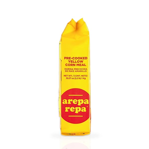 AREPA REPA PRE-COOKED YELLOW CORN MEAL, GLUTEN FREE, KOSHER, IDEAL TO PREPARE AREPAS, 35.27 OZ (PACK OF 1)