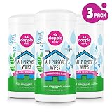 Dapple All Purpose Wipes, Fragrance Free, Sulfate-Free, Hypoallergenic, 75 Count (Pack of 3)