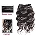 YIROO 8 A Grade Malaysian Hair Bundles, 12 14 16 Inch Body Wave Hair 3 Bundles Mixed Length 95-100g/PC Unprocessed Human Hair Weave Natural Black Color