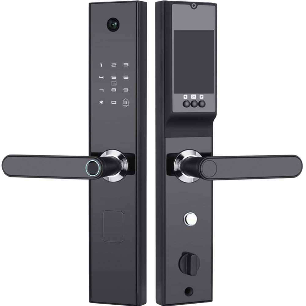 cww Fingerprint Electronic Door Lock Digital Biometric Smart Locks Intelligent Access Card Unlock + 