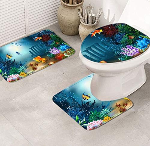 KDENDGGA Unterwasserwelt Farbige Pflanzen Weiche rutschfeste