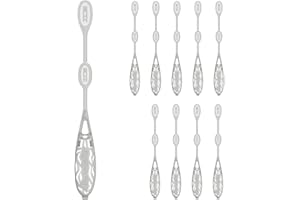 CHROME CHERRY Icicle Cocktail Stirrer, Dry Ice Swizzle Sticks for Smokey Cocktails, Drinks, and Coffee, Glows In The Dark, (Use with Dry Ice), 10 Pack