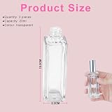 LOPHE Perfume Atomiser Refillable 20 ml 3 Pcs Transparent Glass Spray view 2