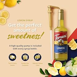 Torani Lemon Syrup for Drinks, Flavoring for Iced