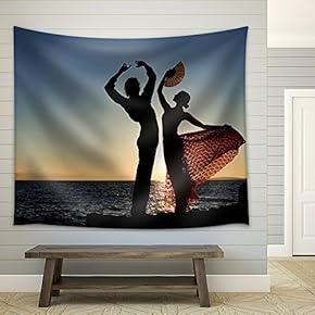Spanish Dancers - Fabric Wall Tapestry Home Decor - 51x60 inches