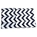 Pop Fashion Shop Chevron Zipper Pocket Scarf for Women - Stores Keys, Wallet, Phone (Navy)