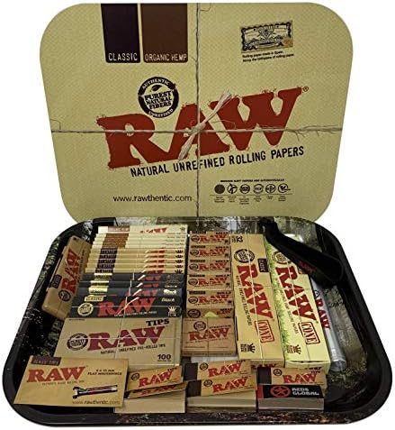 Reds Brand Exclusive RAW Tray Set with Magnetic Cover (Smokey Forest Set)