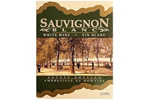 HOBBY HOMEBREW Wine Bottle Labels Pack of 30 Sauvignon Blanc Sienna Shaded Park Scene Self-Adhesive Easy Peel