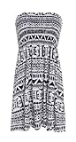 FashionMark Women's Printed Plus Size Aztec Tribal Skull Stripe Floral Animal Leopard Army Print Sheering Top - 13 Colors - Size 6-16