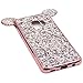 Galaxy S9 Case, MC Fashion Cute Bling Bling Sparkle Glitter 3D Mickey Mouse Ears Flexible and Protective TPU Case for Samsung Galaxy S9 (2018 Release) (Rose Gold)
