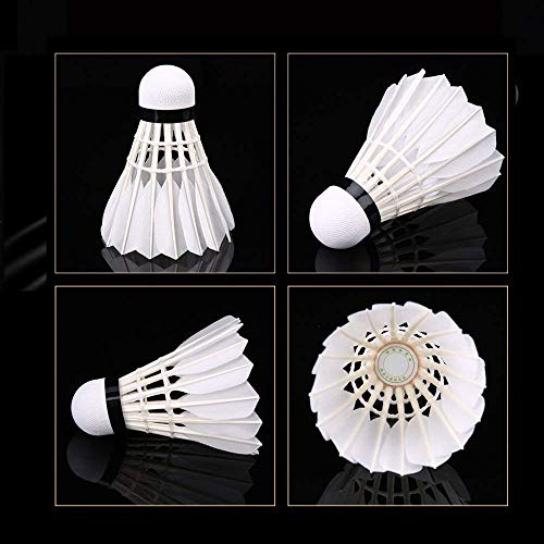 ZHENAN 12-Pack Advanced Goose Feather Badminton Shuttlecocks with Great Stability and Durability,Shuttlecock Indoor Outdoor Sports Hight Speed Training Badminton Birdies Balls - Thumbnail 4