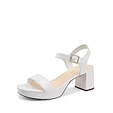 DREAM PAIRS Women's Platform Heels Block Chunky