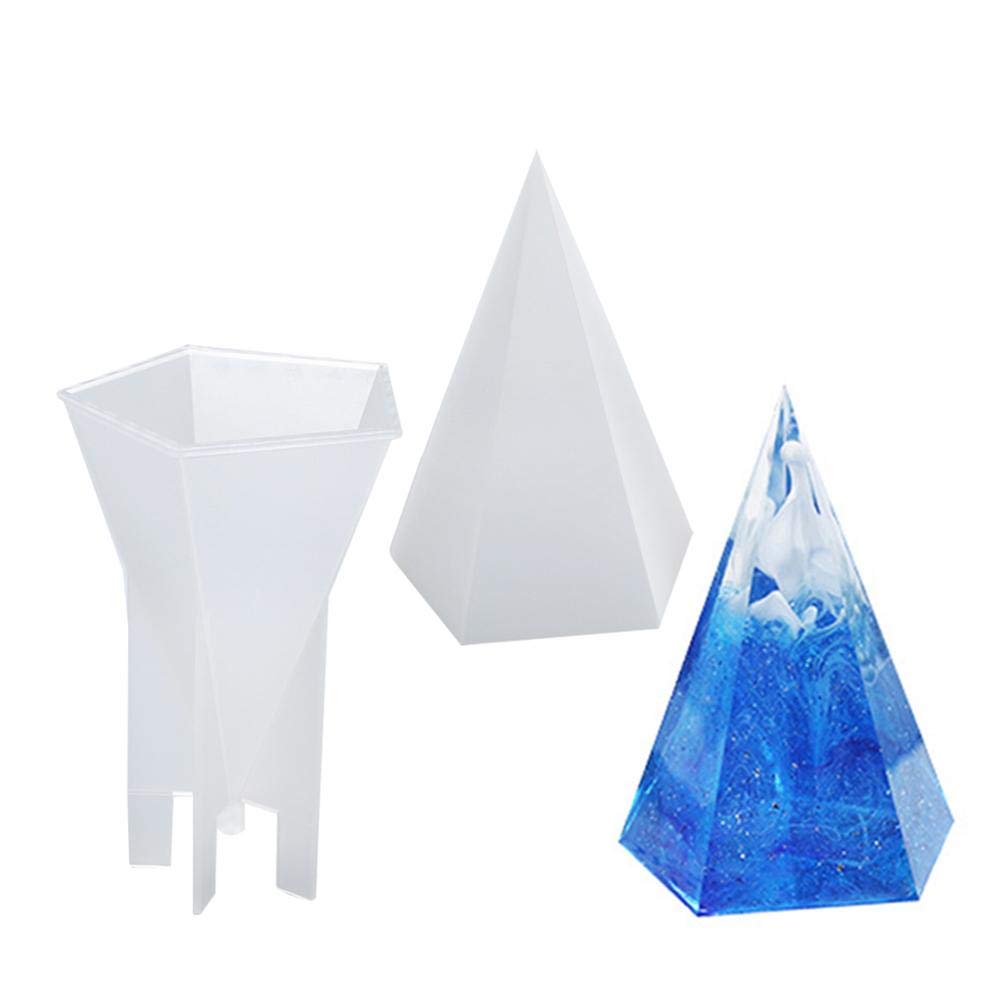 luckything Candle Mould, Silicone Pentagon Cone/Hexagon Cone, Candle Moulds, Handmade Candle Mould, Candle Mould for Candle Making, Soap Moulds, Baking Moulds, Craft Tools