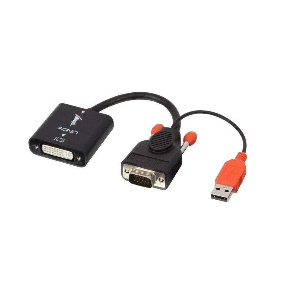 LINDY VGA to DVI-D Converter Adapter with USB Power