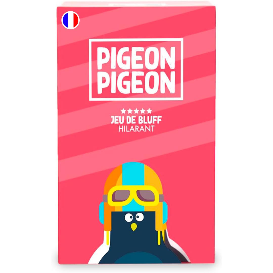 ATM Gaming Pigeon Pigeon - Ambience, Bluff, Creativity, Party - 2 to 10 Players - Made in Europe - Board Game, Party Bluffing Creative Game - 440 Cards Included - Age 6+
