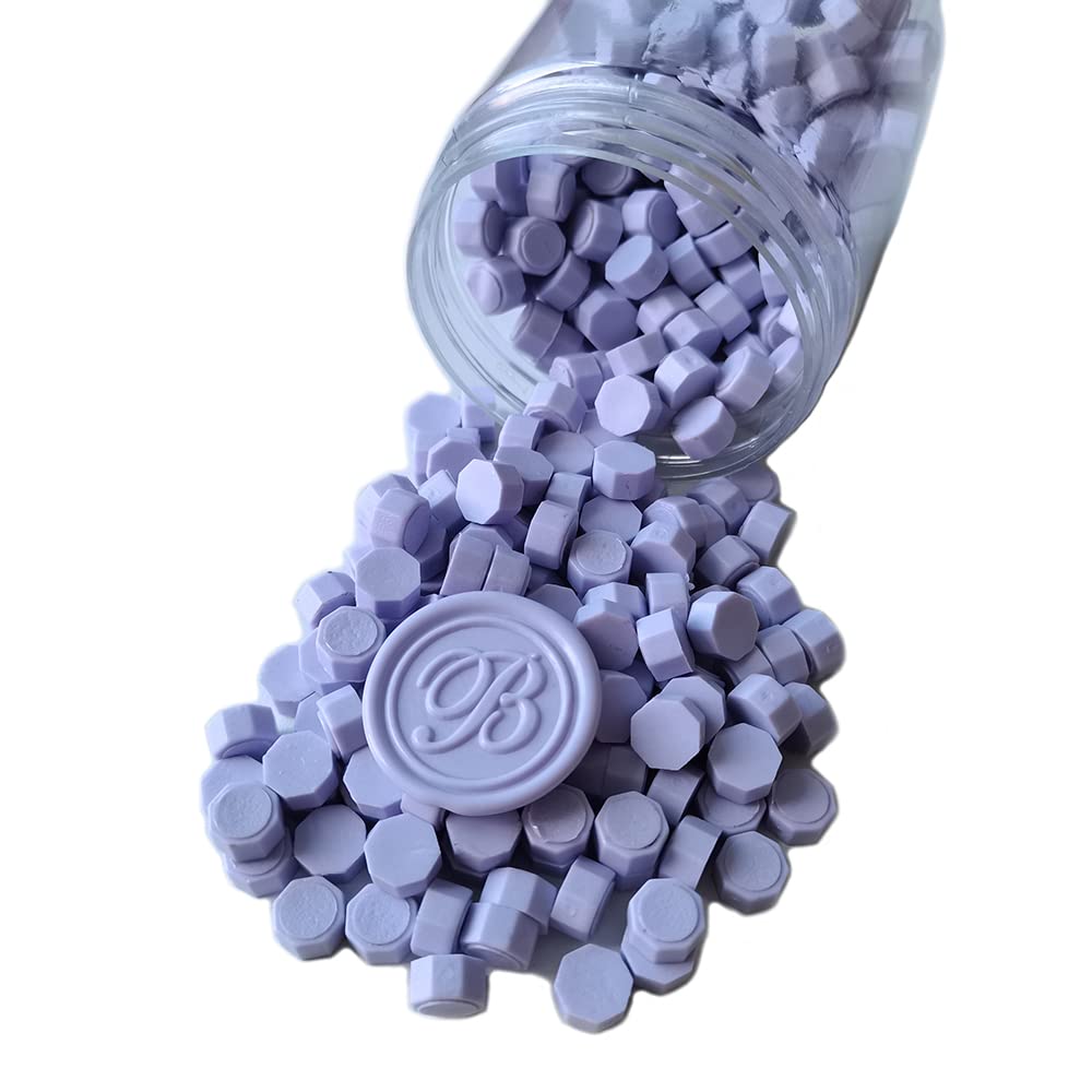 400 Pieces Sealing Wax Beads for Wax Seal Stamp, PORXFLY Pink Waxss Seal Beads Great for Wedding Invitations, Wine Packages,Cards Envelopes, Gift Wrapping (Taro Purple) — image 1