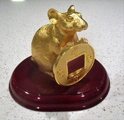 Gold 24 Karat: Chinese RAT figurine representing BOUNTY