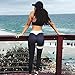 Oksale Womens Workout Sportswear Skinny Women Yoga Pants Fitness Gym Leggings (M, Black)