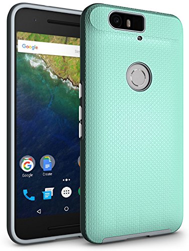 Nexus 6P Case, CellEver Dual Guard [Drop Protection] Hybrid TPU & PC Shell [Shock proof] Lightweight Holder for Google Nexus 6P (2015) - Mint