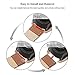 SWEES Genuine Leather Band Compatible for Galaxy Watch 42mm & Gear S2 Classic & Gear Sport, 20mm Learther Bands with Quick Release for Galaxy Watch Active 2 Smart Watch 2019 Women Men, Cinnamon Brown