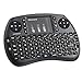Wireless Keyboard, Glamore 2.4GHz Mini Keyboard Wireless with Touchpad and Rechargeable lithium-ion battery for PC, Pad, Google Android TV Box and More (1 Pack)