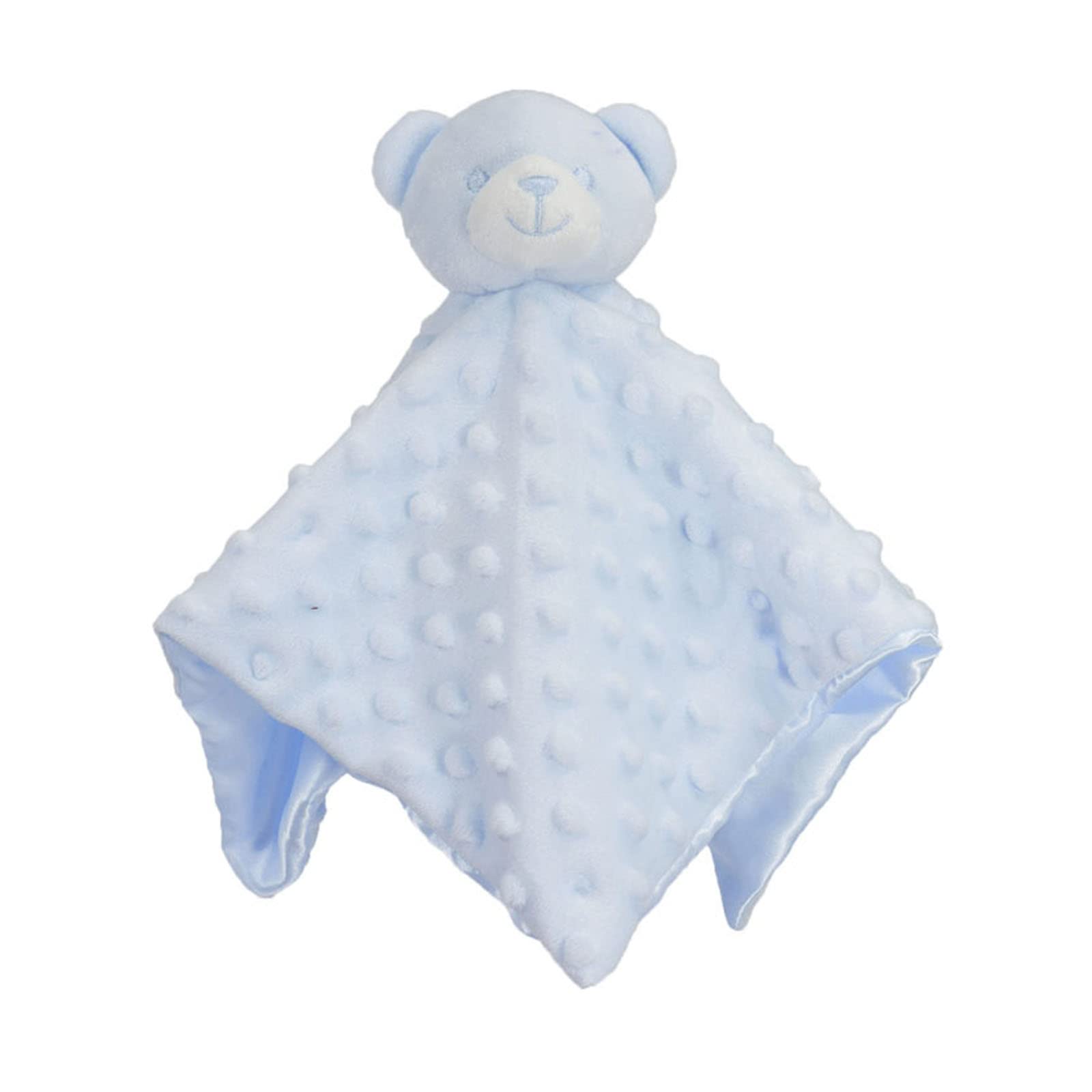 Soft Touch Baby Boys Girls Bubble Bear Cuddly Comforter Blanket Soft Toy Baby Shower Comforters BC34 (Blue)
