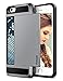 Vofolen Case Wallet Case Hybrid Bumper Armor Snap-on Black Soft Rubber Cover - Grey