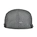 Men's Mesh Flat Cap Duckbill Beret Ivy Gatsby Newsboy Driving Cabbie Caps Hunting Hat (Grey)