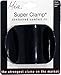 Mia Super Clamp Strong Jaw Clamp Hair Clip Comfortable Contour Fit Hidden Springs Barrette for Women, French Twists, Teens, Girls Medium Size Solid Black
