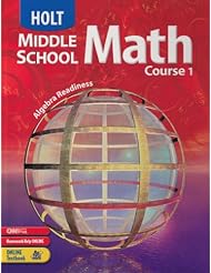 Book: Holt Middle School Math: Student Edition Course 1 2004 - HOLT, RINEHART AND WINSTON