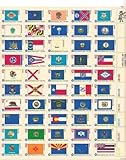 Bicentennial State Flags Sheet of 50 x 13 Cent US Postage Stamps Scot 1633-82