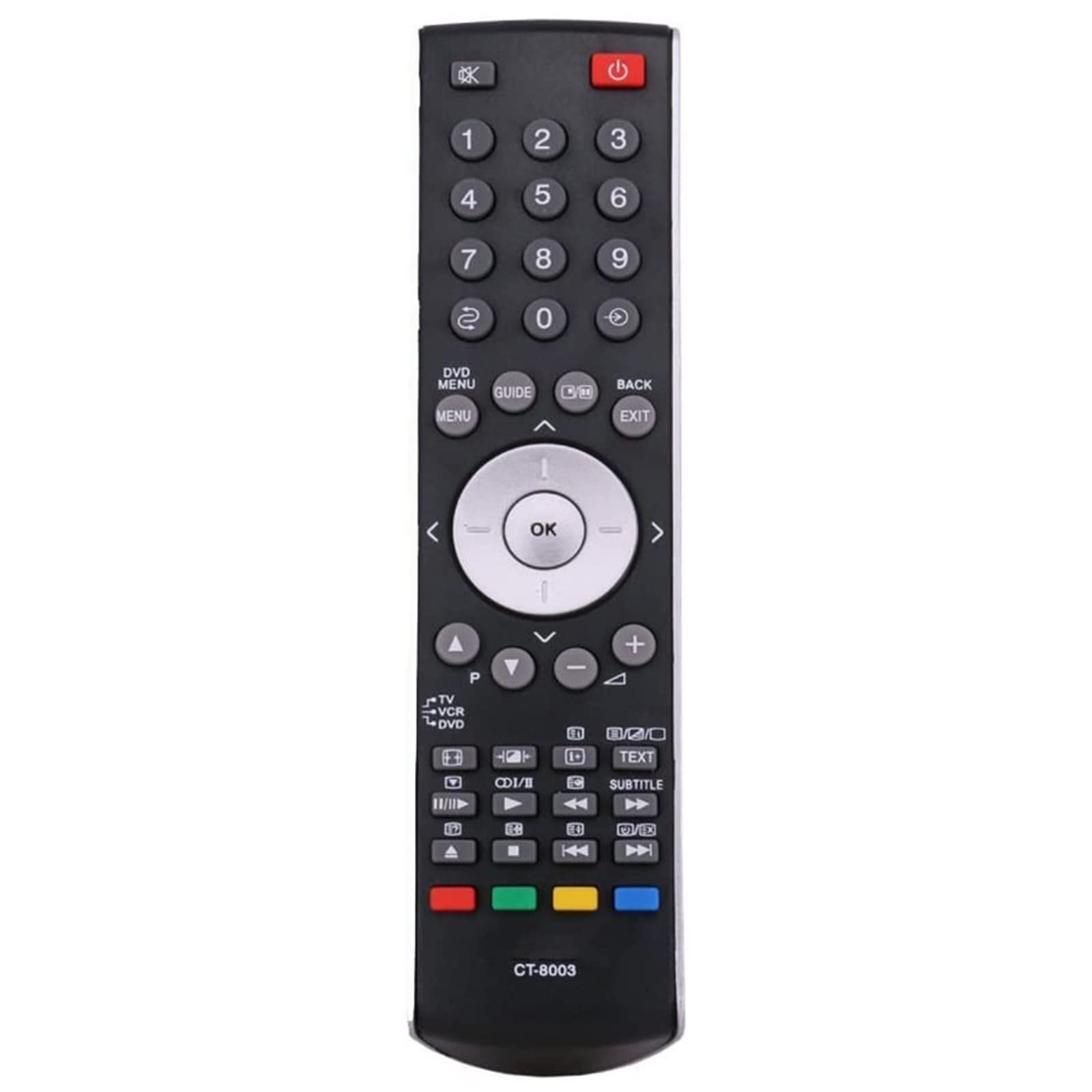 VINABTY CT-8003 Replacement TV Remote Control fit for Toshiba TV 15V330DB, 19W330DB, 17WLT56B, 20WLT56B, 20WLT56B2, 23WLT56B, 27WLT56,19W331DB, 19W331DG, 20W330D, 20W330DB, 20W331DB