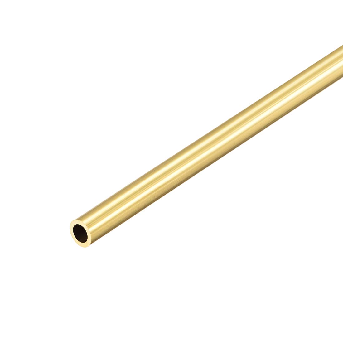 sourcing map Brass Round Tube, 300mm Length 6mm OD 1mm Wall Thickness, Seamless Straight Pipe Tubing