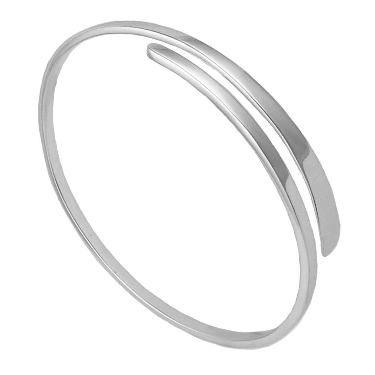 The Mexican Collection Solid 925 Sterling Silver Open Circle Overlap Bracelet