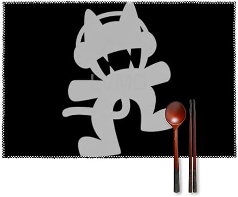 Amazon モンスターキャット Monstercat耐久性のある簡単にきれいなダイニングテーブルキッチンプレースマットセットプレートマット 4個 ランチョンマット オンライン通販
