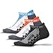 Thirty 48 Running Socks for Men and Women -CoolMax Fabric Keeps Feet Cool & Dry, Mixed Colors 3-Pack, Large - Women 11-13/Men 10-11.5