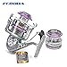 ECOODA Royal Sea Spinning Fishing Reels Metal Body Two Aluminum Spools Carbon Fiber Drag Great Open Face Reel 1500/2000/3000