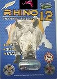 Premium Rhino 12 Sex Pill - Titanium 9000 All Natural Male Enhancement Formula - Time - Size - Stamina - Fast Acting and Longer Lasting! (3 Pack)