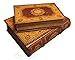 Marquis Pattern Antique Style Decorative Nesting Book Boxes Set of 2