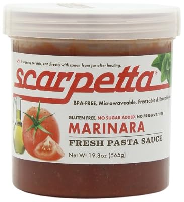 Scarpetta Marinara Sauce, 19.8-Ounce Jars (Pack of 4)
