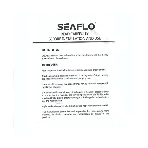 Seaflo-Short-Barrel-Piston-Hand-Pump-Manual-Bilge-Pump-Boat-Yacht-Marine-Black