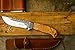Elk Ridge - Outdoors Fixed Blade Knife - 8.5-in Overall, 4-in Mirror Finish Stainless Steel Blade, Burl Wood Handle, Leather Sheath - Hunting, Camping, Survival - ER-303