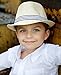 RuggedButts Baby/Toddler Boys Mason Fedora - 0-12m Natural/Blue