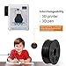 SUNLU 2KG PETG 3D Printer Filament Bundle, Super Neat Filament Spool, Strong PETG Filament 1.75mm Dimensional Accuracy +/- 0.02mm, 1KG Spool(2.2lbs), Pack of 2, Black+Black