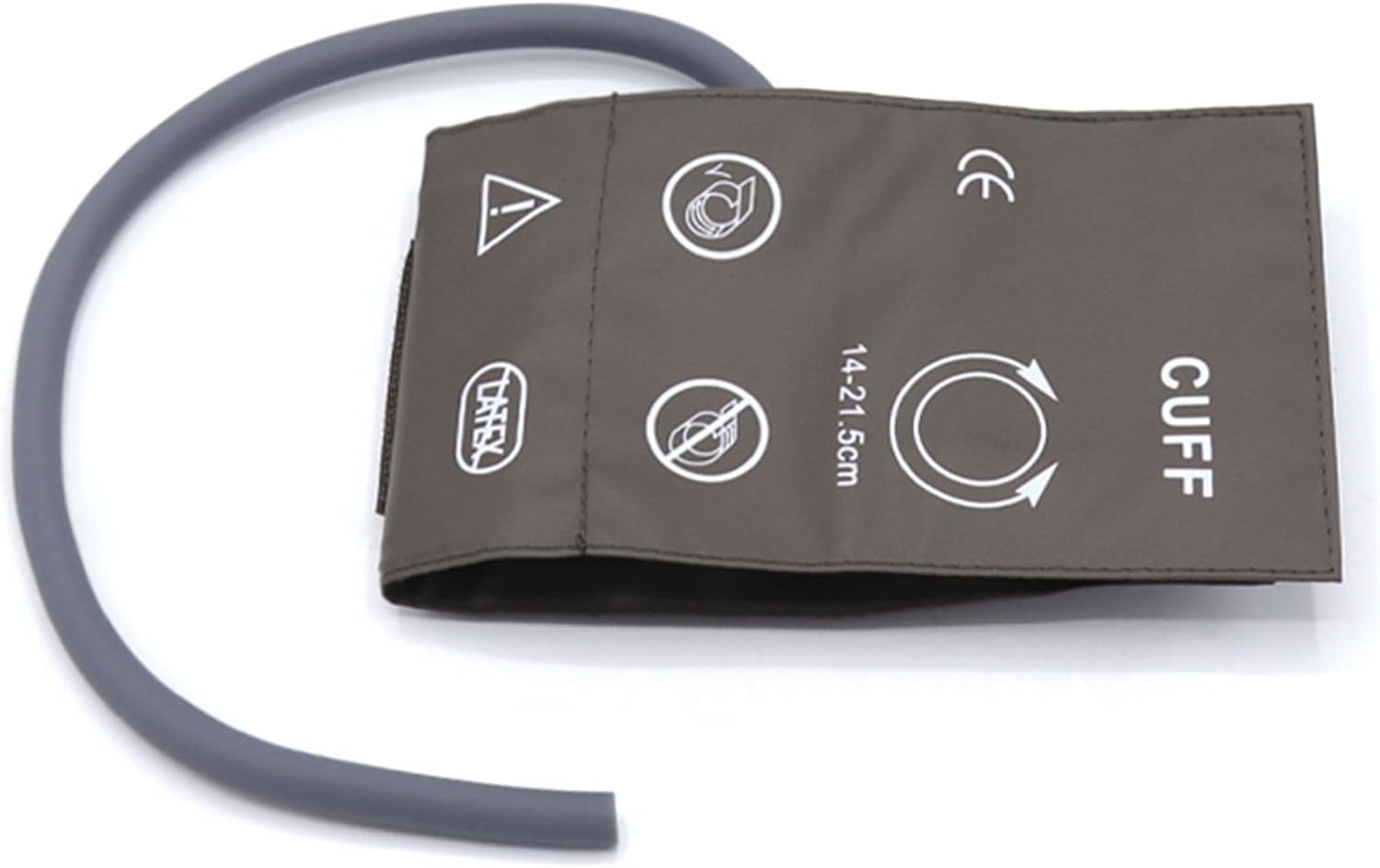 Universal NIBP Cuff for ChildCuff, 14-21.5 cm Single Tube Reusable PU Brown Replacement Blood Pressure Cuff, No Connector